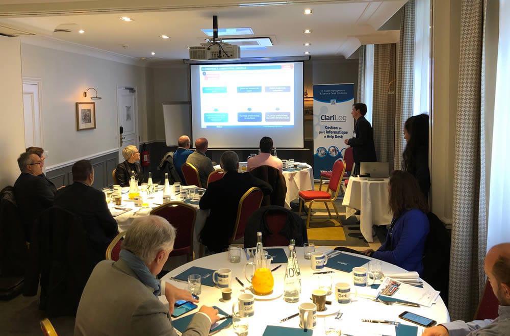 Petit dejeuner 2018 Paris ClariLog au Claridge