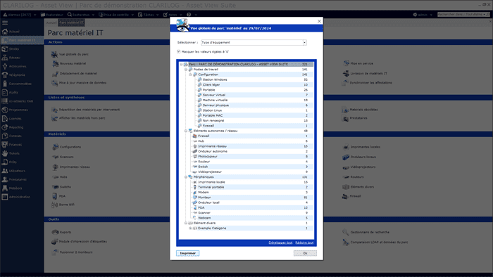 ClariLog - Asset View Suite - gestion des biens