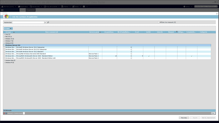 ClariLog - Asset View Suite - gestion des programmes