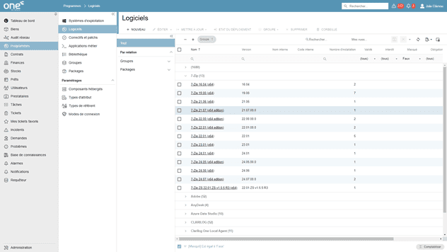 One by ClariLog - Gestion des programmes